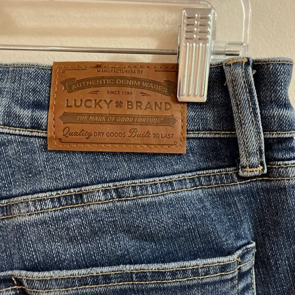 LUCKY BRAND 110 Slim Mens Jeans 30X30 Medium Wash Denim Low Rise Stretch EUC - Picture 7 of 15